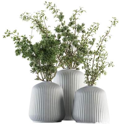 现代绿植花瓶花艺